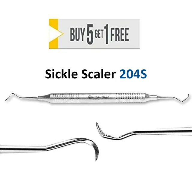 Dental 204S Posterior Sickle Scaler Pro Dental Periodontal Hygiene Pick Tool