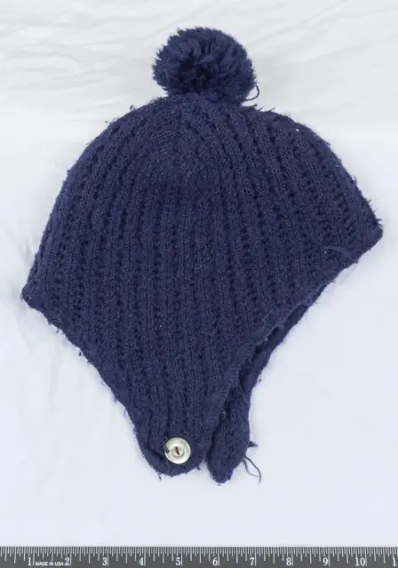 Vintage Knit Winter Ski Hat Pom g50