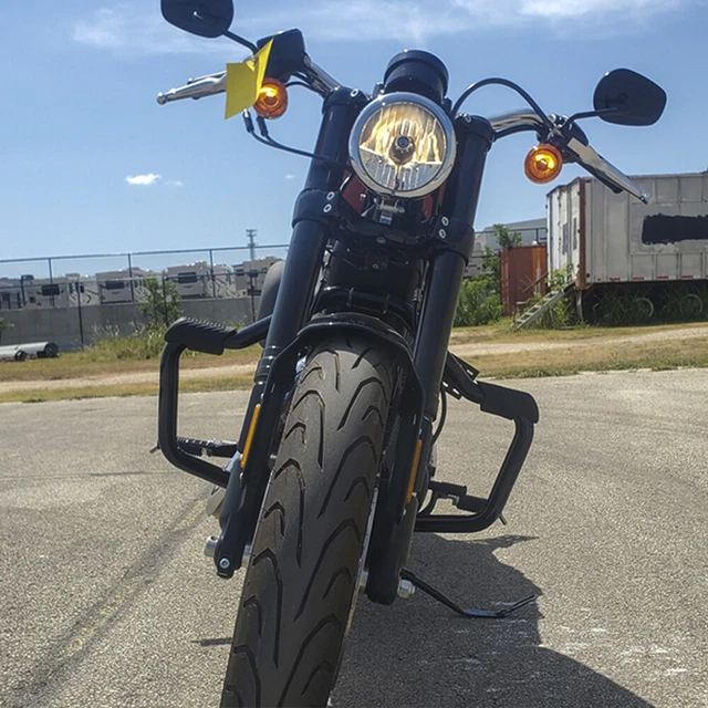 BLACK ENGINE GUARD Highway Crash Bar For Harley Sportster XL 883 1200