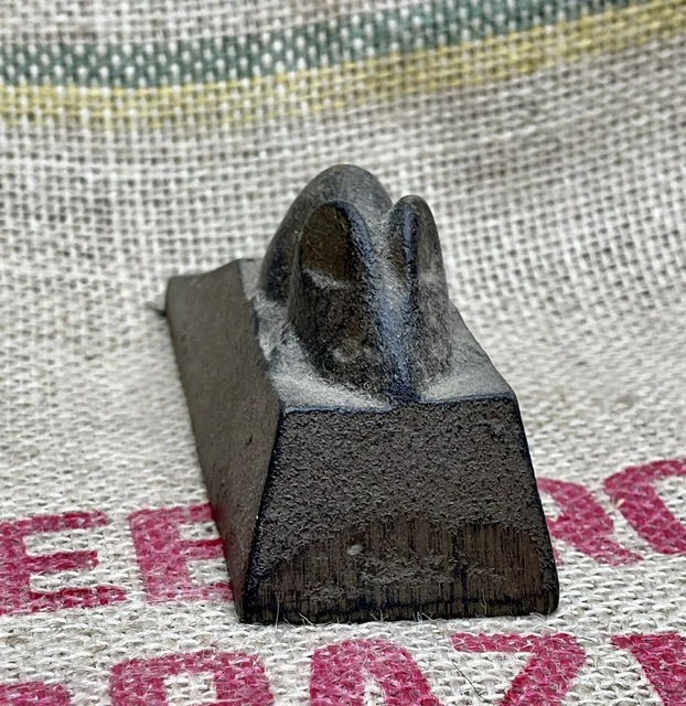 Cast Iron MOUSE Door Stopper Wedge Small Vintage Brown Bookend