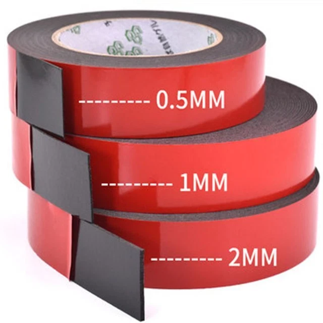 0.5mm-2mm Spessore Super Forte Doppio Lato Adesivo Schiuma Nastro per Supporto