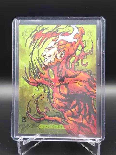 2018 Marvel Masterpieces Sketch Card 1/1 Carnage Peejay