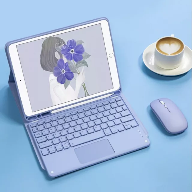 Keyboard With Touchpad Mouse Case Cover For iPad Air 3/4 10.9" 7/8/9th Gen 10.2"
