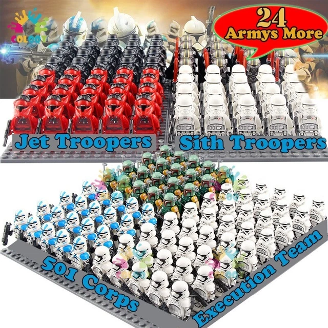 Figurines De Type LEGO STAR WARS Armée Soldats 21 pièces Lot Minifigures JEDI