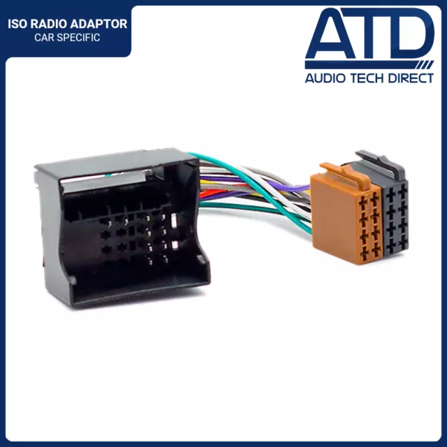 Adaptateur Iso Pour Fiat Scudo Ulysse Citroen Câblage Radio Harnais Quadlock