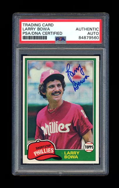 Larry Bowa autographed baseball card (San Diego Padres) 1987 Topps #8T  Traded