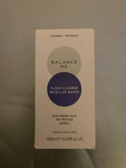 Balance Me Flash Cleanse Micellar Water – Vegan Facial Cleanser – 180ml new