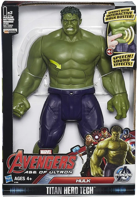 Marvel Avengers Hulk Action Figure Titan Tech Interactive Talking Electronic Toy