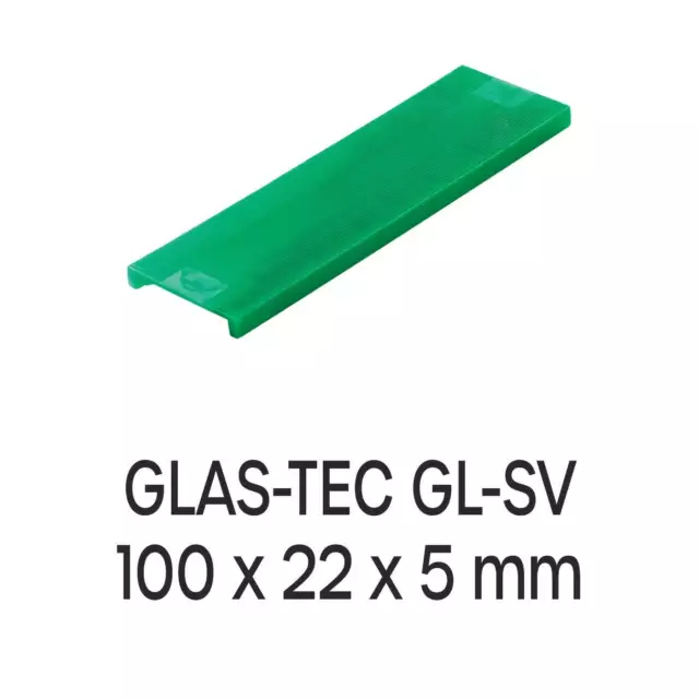 Fensterbau Verglasungsklötze Roto GLAS-TEC GL-SV 100 x 22 x 5 mm, 1000 Stück