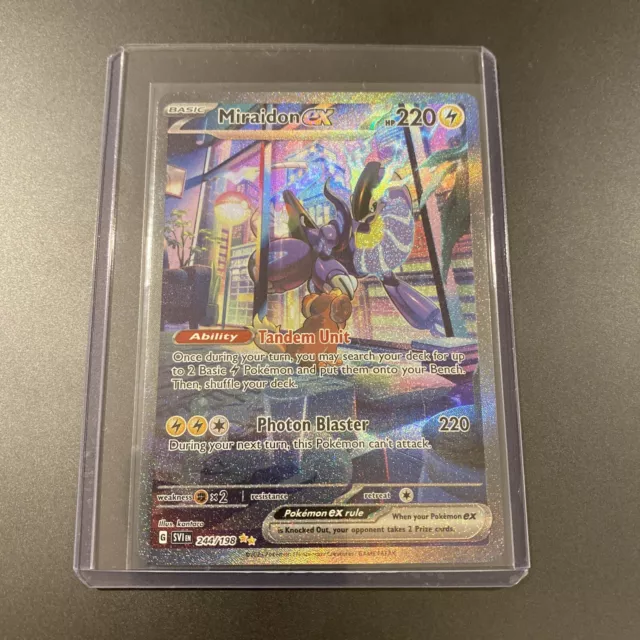 Miraidon EX 244/198 pokemon card NM