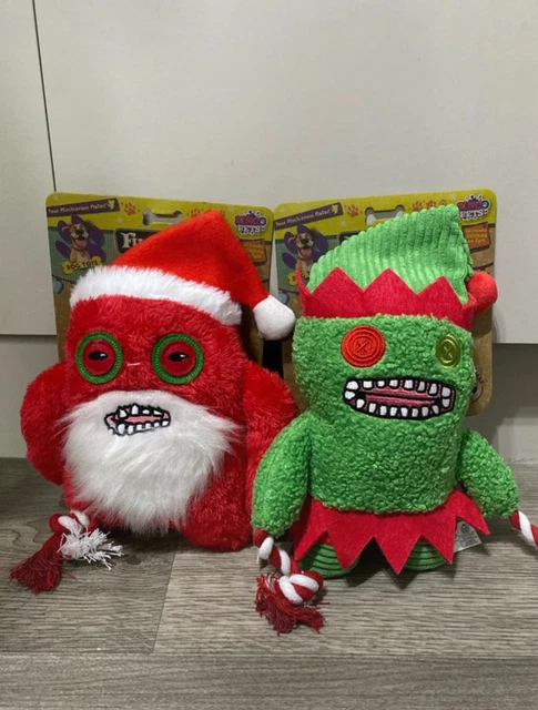 FUGGLER CHRISTMAS DOG Edition Safe Stitch Soft Toy X2 Brand New 19 36 fuggler-christmas-dog-edition-safe-stitch-soft-toy-x2-brand-new-19-36