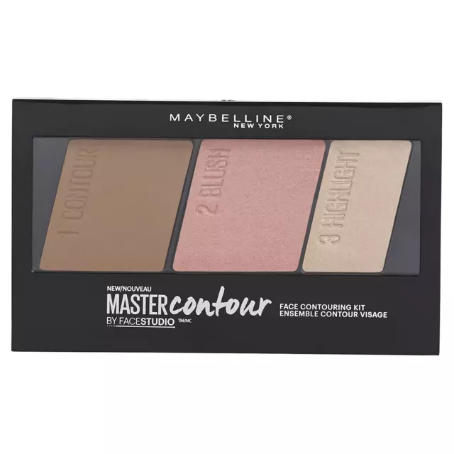 Maybelline Master Contour Face Contouring Kit, Light to Medium, 1 Count