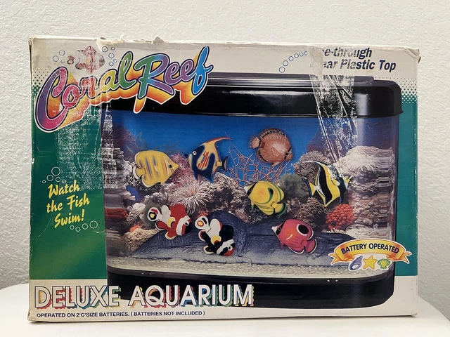 Coral Reef Deluxe Aquarium (Vintage Toy Fish Tank) Still Works!