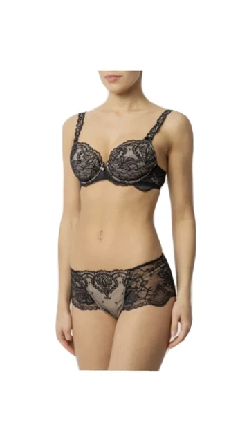 Soutien-gorge Lise Charmel - Balconnet Dentelle Noire - Taille 85B - Neuf Avec étiquettes