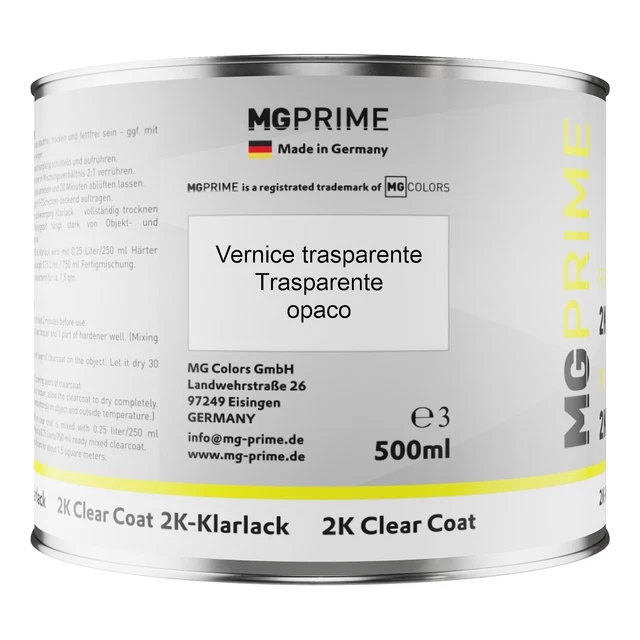 Kit Vernice Di Ritocco Per Moto Honda R369P Pearl Splendor Red Metallic - MG Prime, 50ml Cadauna