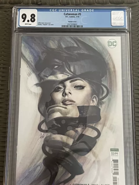 Catwoman #5 Artgerm Lau Variant CGC 9.8 NM/M  Gorgeous Gem Wow