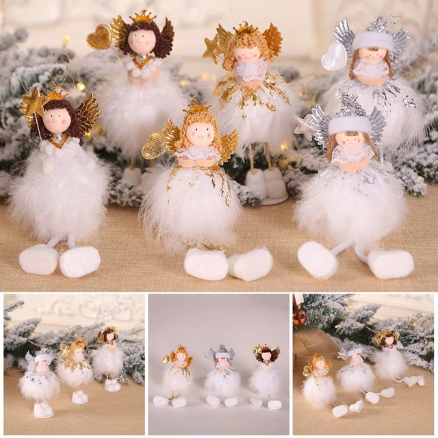 Schönes Mädchen Dekoration von Weihnachten Verzierung fallenlassen Angel Doll