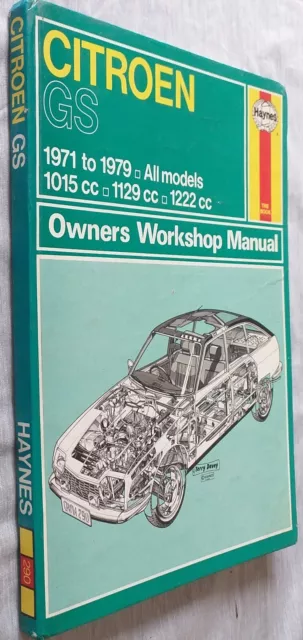 Citroen GS Haynes Workshop Manual 1971 - 1979  1015 - 1222  PreLoved #290