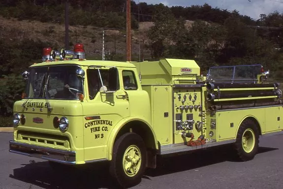 Danville PA 1977 Ford C Bean Pumper - Fire Apparatus Slide