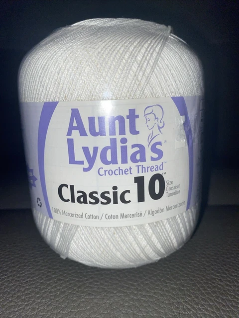 Coats Crochet 10 Aunt L'ydia Classica, Grande, Colore Naturale
