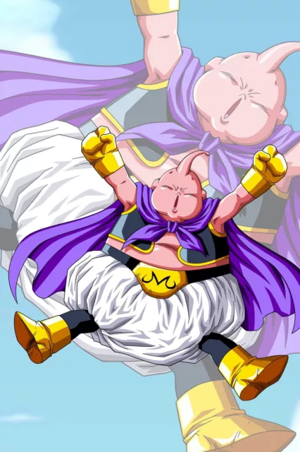 Dragon Ball Poster Buu Saga Gotenks Vegetto SSJ 12in x 18in Free