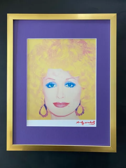 Andy Warhol Awesome 1984 Signed Dolly Parton Print Matted At 11X14 List $549=