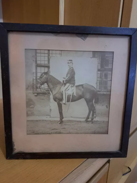 Quadro Foto Vecchia  Soldato a cavallo Cavalleria Esercito Foto militare