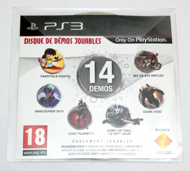 Disque Blu-ray PlayStation 3 - 14 Démos Jouables (OPM) - Édition Promotionnelle 2010