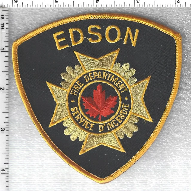 EDSON FIRE DEPARTMENT (Alberta, Canada) Shoulder Patch 14.31 PicClick AU