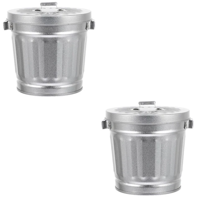 2x contenitore rifiuti desktop piccolo cesto rifiuti cestino da tavolo bidone della spazzatura