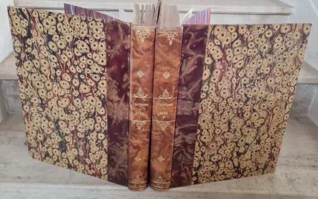 journal l'illustration, année 1924 complète en 2 volumes reliés