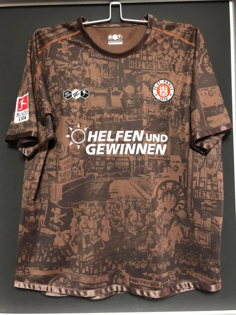FC St. Pauli Matchworn Match Worn Shirt Trikot 2010/11 Derby Asamoah
