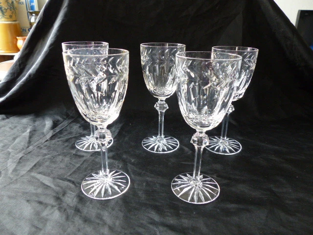 Novastyl - Lot de 4 coupes en verre 36,5cl bleues RIVIERA