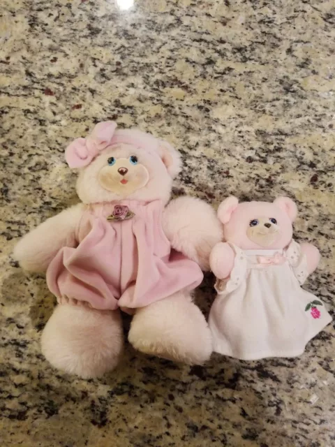 Vtg 1999 Fisher Price Plush Briarberry Baby Anna /1998 Sarahberry Plush Lot Of 2