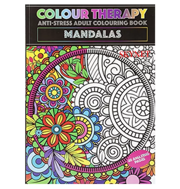 Neu Mandalas Erwachsene Für Erwachsene Farbenbuch A4 Anti-Stress-Therapie Alle Altersgruppen