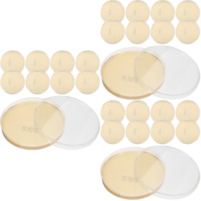 10Pcs Portable Small Practical Petri Dishes With Agar Students