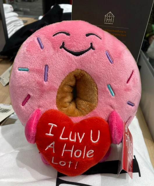 RUSS I Luv U A HOLE Lot Donut LARGER Plush Valentine Gift TikTok