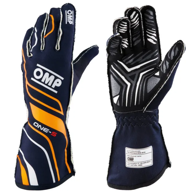 OMP One S Race Gloves, FIA 8856-2018 Approved - Race / Rally / Motorsport