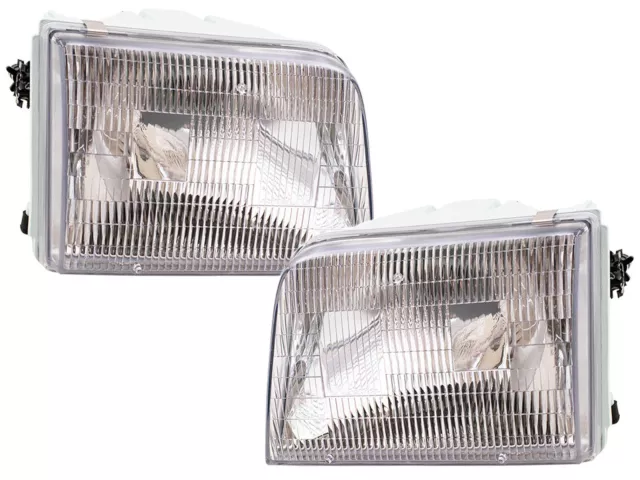 For Headlights Headlamps 1993-1997 Ranger Pickup Truck with Bulb Left Right PAIR