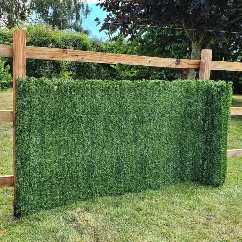 Artificial Conifer Hedge Plastic Privacy Screening Garden 1m high x 3m long