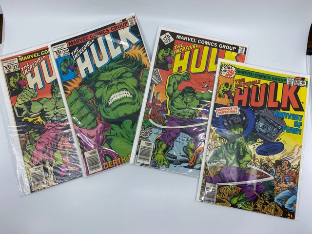 HULK LOT of 8 COMICS #216 218 219 220 223 225 226 230 MARVEL RUN