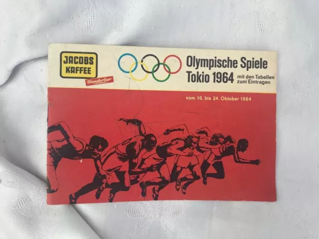 JACOBS KAFFEE altes Werbeheft Olympische Spiele Tokio 1964