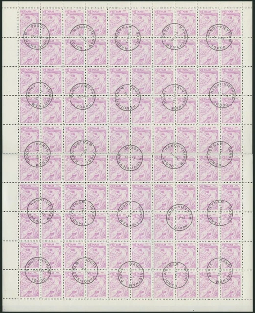 VIETNAM 1529-43 o, 1984, Tiere und Pflanzen, kompl. Bogensatz (100), Mi. 500.-