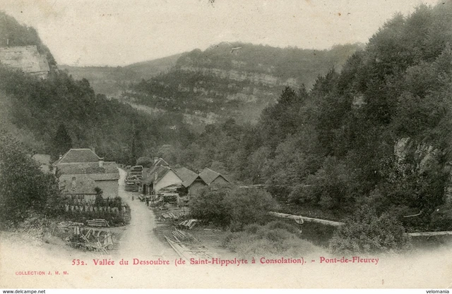 S8428 cpa 25 Vallée du Dessoubre - Pont de Fleurey