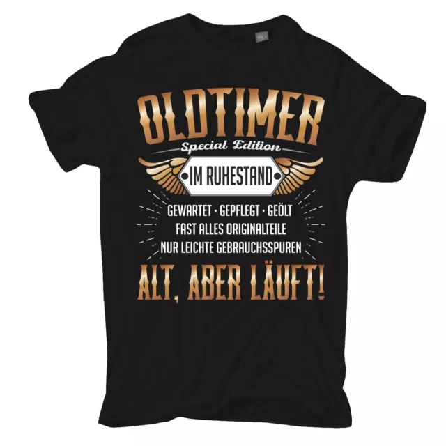 T-Shirt Oldtimer im Ruhestand Geburtstag Motiv M bis 8XL Meister KFZ Werkstatt