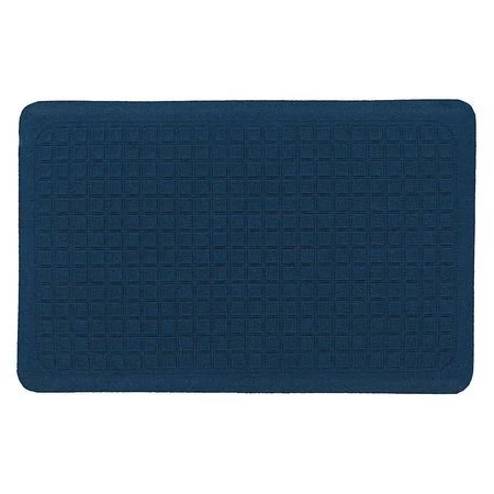 Condor 38Hw49 Antifatigue Mat, Blue, 1 Ft. 8" W X 2 Ft. 8" L, 1/2" Thick, Vinyl