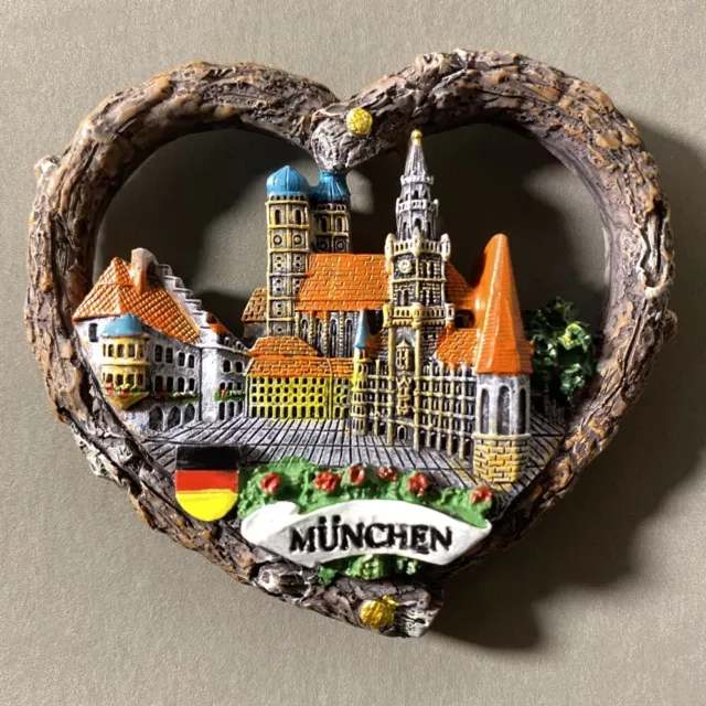 Munich Germany Tourist Travel Gift Souvenir 3D Resin Refrigerator Fridge Magnet