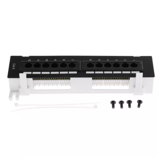 Wall Mount 12Port Jack Network Patch Panel for 10inch 1U Cabinet