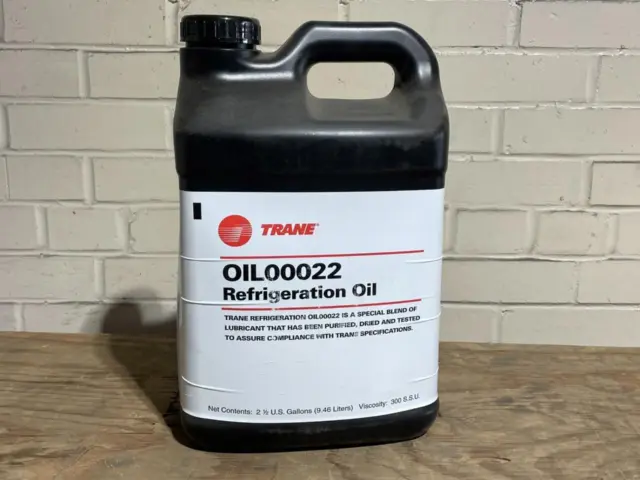 TRANE Refrigeration Oil - Factory Sealed - OIL00022 - 2.5 Gallons