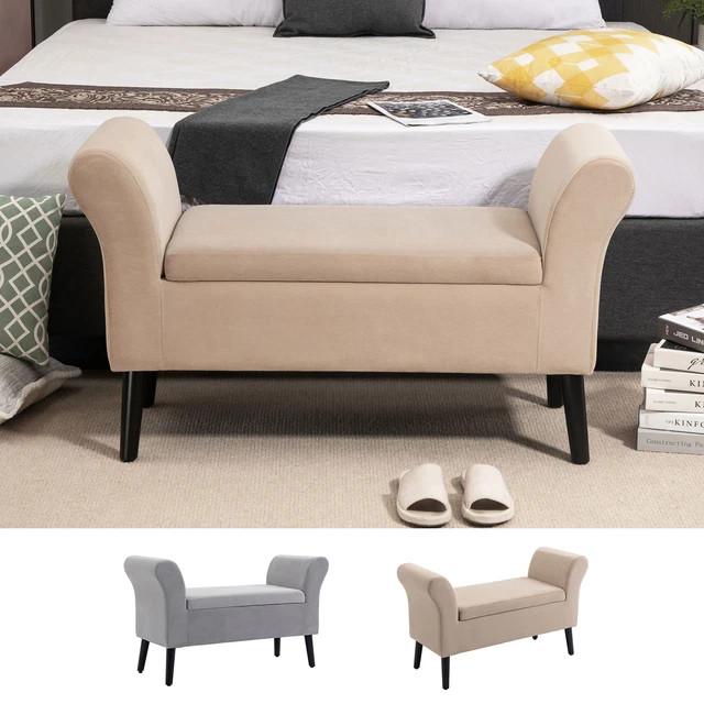 HOMCOM Nilpferd Hocker Mit Stauraum - Niedlicher Kinderhocker 36x65cm In Cremefarben